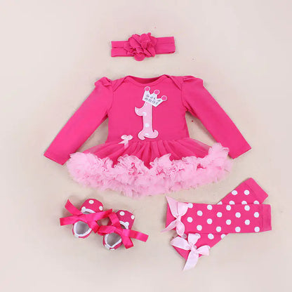 Baby Long Sleeve Cartoon Jumpsuit with Dress (New)