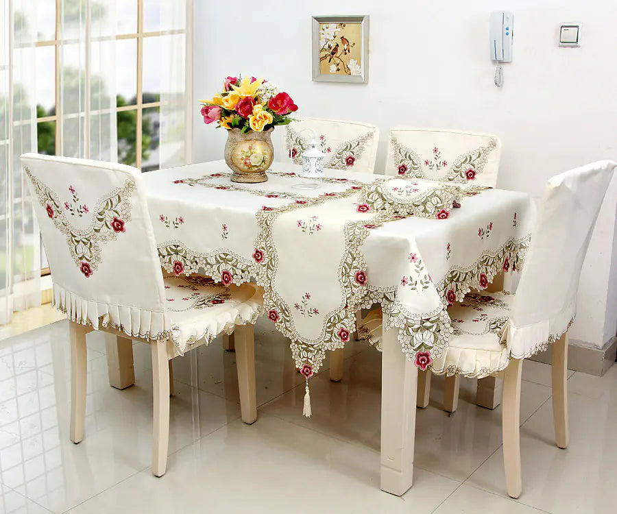 Modern Simple Polyester Embroidered Long Table Runner