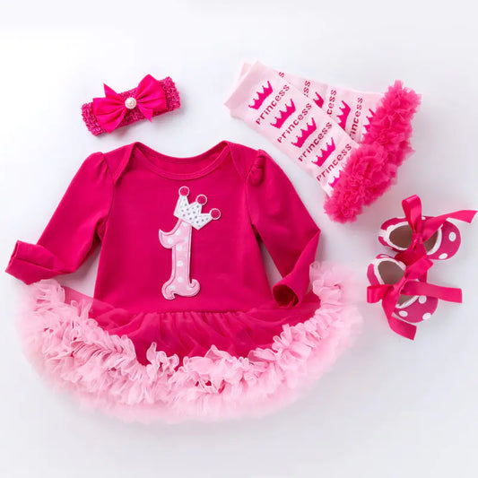 Baby Long Sleeve Cartoon Jumpsuit with Dress (New)