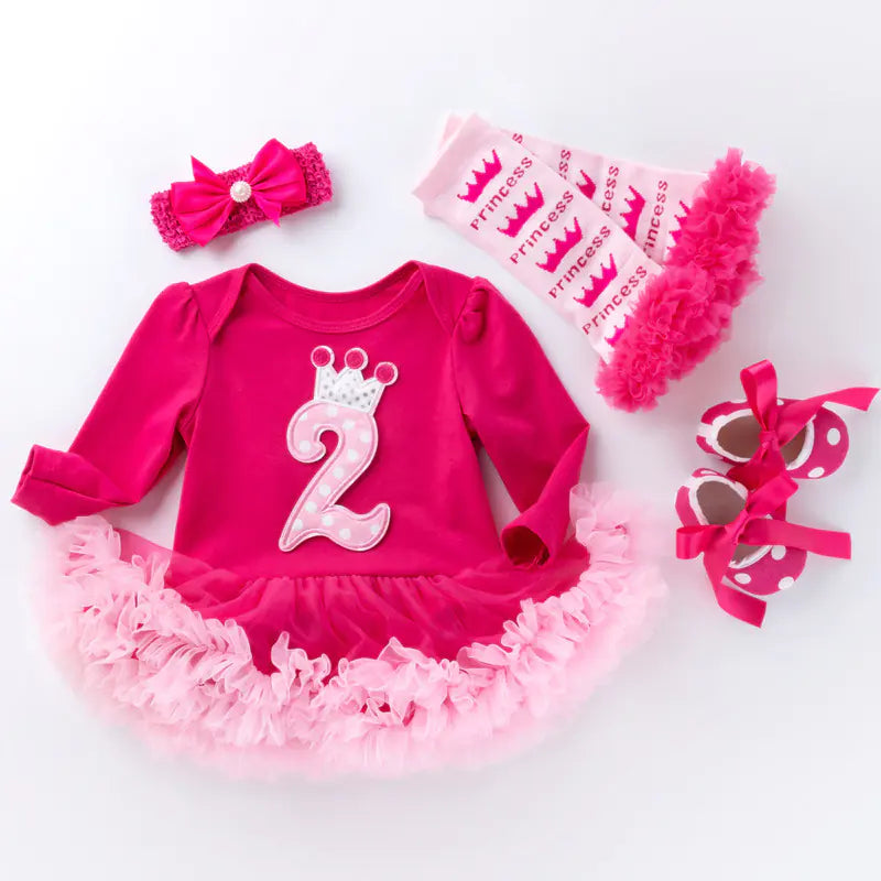 Baby Long Sleeve Cartoon Jumpsuit with Dress (New)
