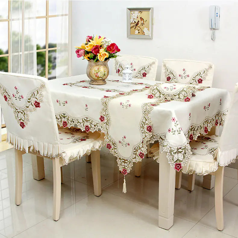 Modern Simple Polyester Embroidered Long Table Runner