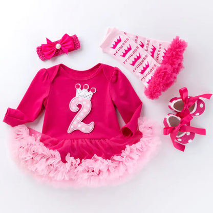 Baby Long Sleeve Cartoon Jumpsuit with Dress (New)